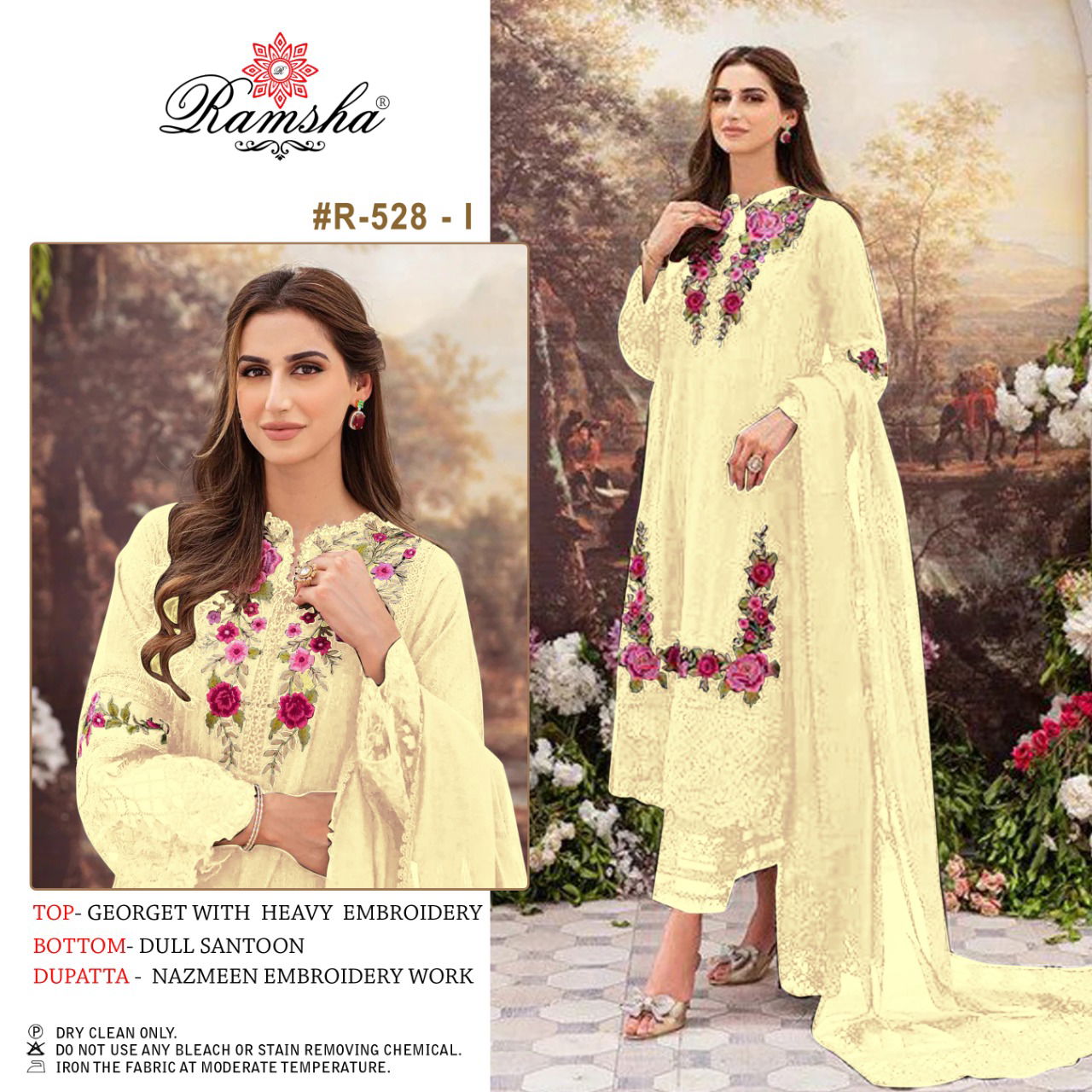 Ramsha R 528 Wholesale Pakistani Salwar Suits Georgette Catalog